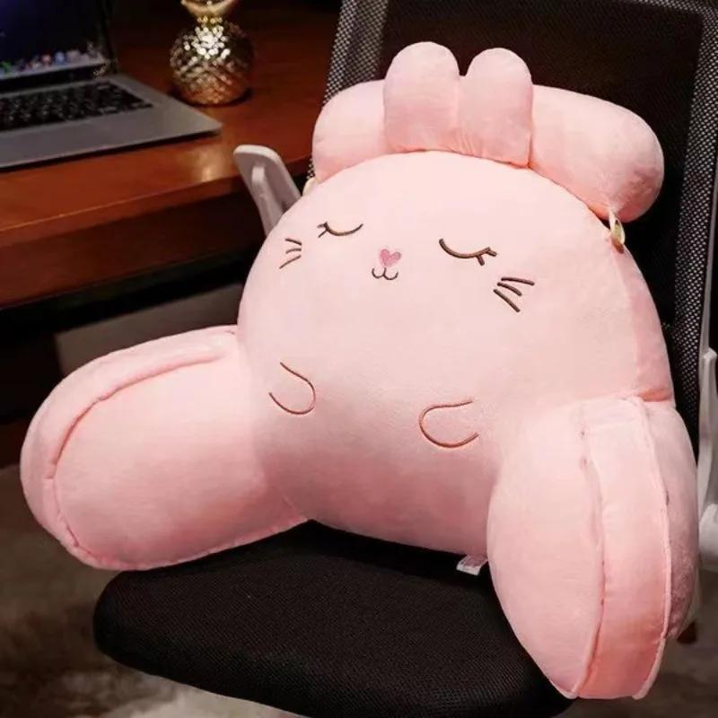 New Lovely Cartoon Cushion for Headboard and Sofa Lumbar Support Washable Bedside Pillow Cushions Home Decor Pillows for Bedroom