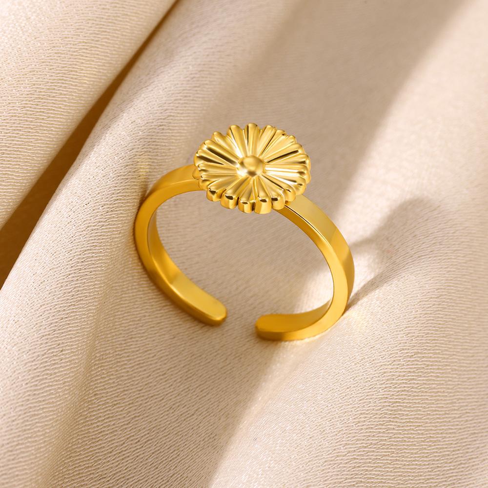 Trendy New Bow Open Rings For Women Gold Color Stainless Steel Geometric Butterfly Ring Finger Jewelry Party Daily Bague Gift
