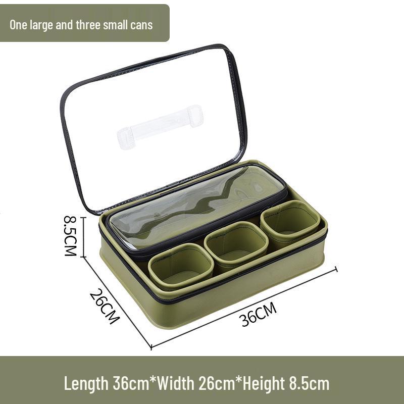 EVA 5-Piece Round Bait Box Set - Carp Fishing Gear & Tackle Storage
