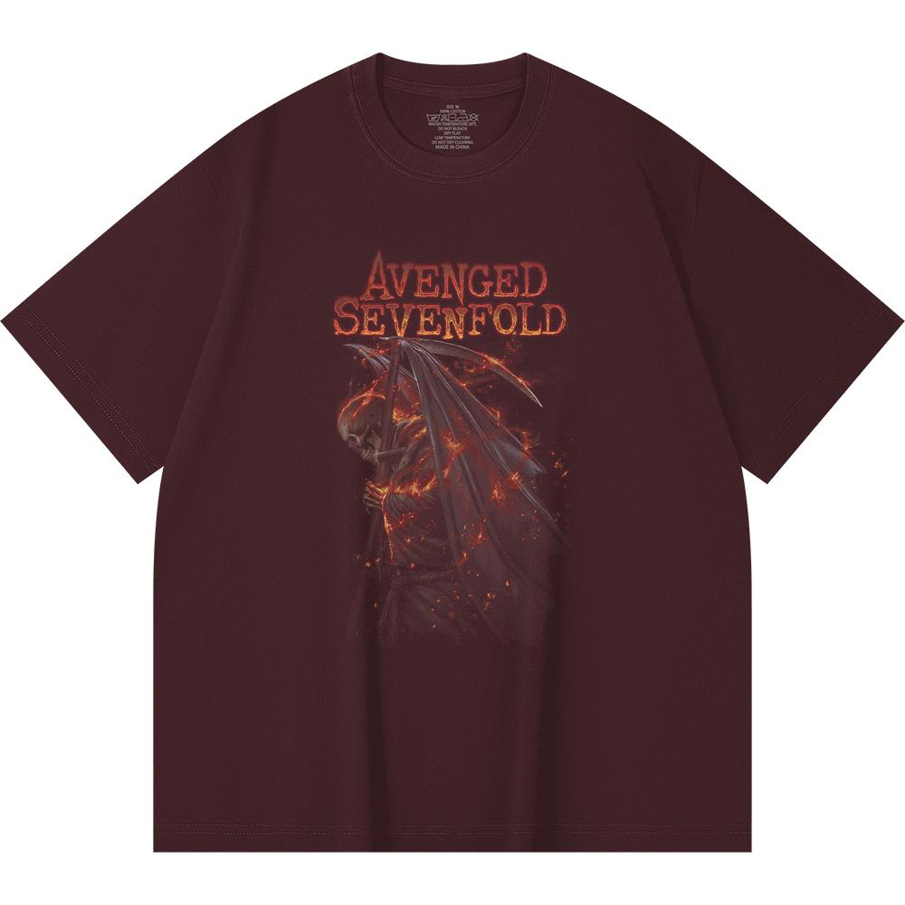 T-shirt Heavy Metal 100% Cotone 230 Gsm Stampa Band Rock Musica Popolare Unisex T-shirt Pesante in Cotone