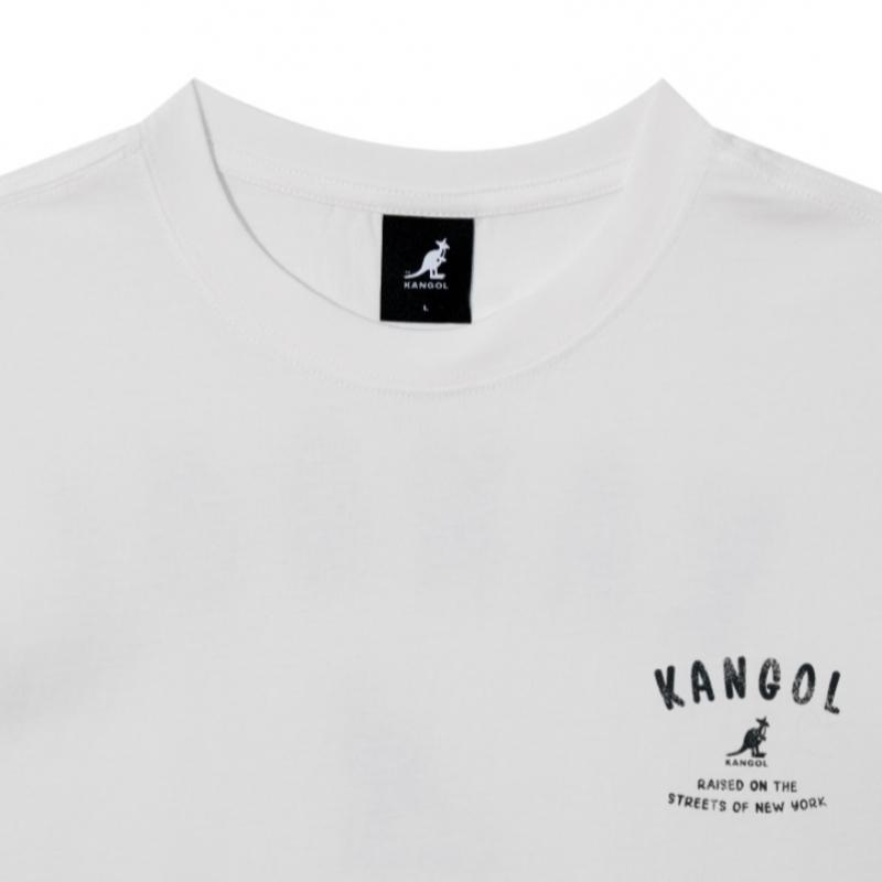 KANGOL Arch Logo T shirT 2822 Off whiTe