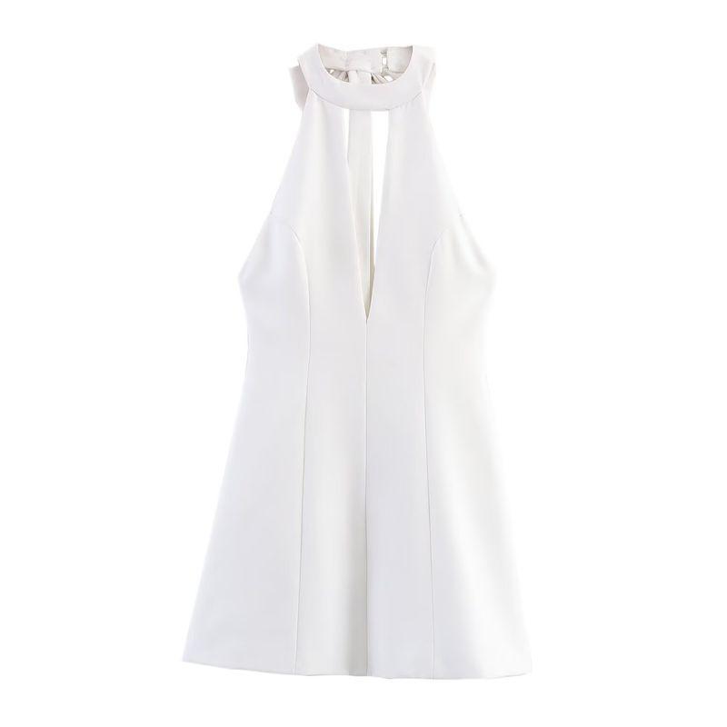 Counter Same Zbzr New Fall Women's Clothing Fashion Bowknot Decoration Hanging Collar Short Dress 4661226