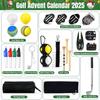 2025 Weihnachts-Golf-Adventskalender 24 Tage Sportdekorationen Sport-Adventskalender für Enthusiasten, Spieler, Sammler