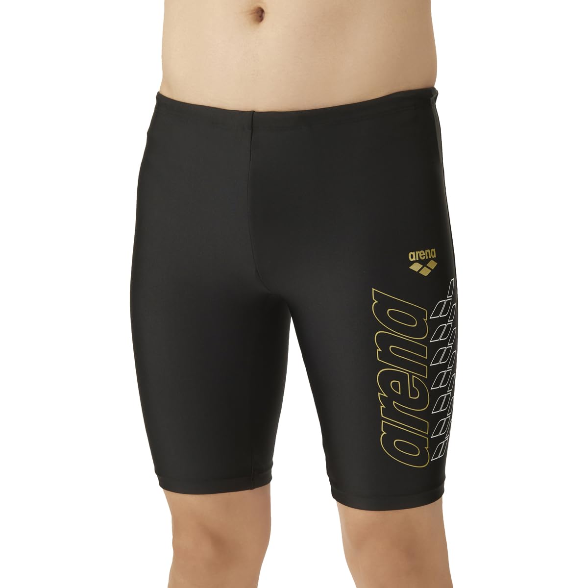 

Купальник Фитнес Спатсы Черный x Золотой размер L [Arena] (Половина ноги) Мужской (БКГД)