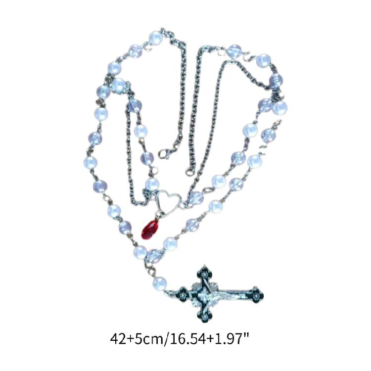 Cross-shape Clavicle Chain Female High-end All-matched Multilayer Necklace