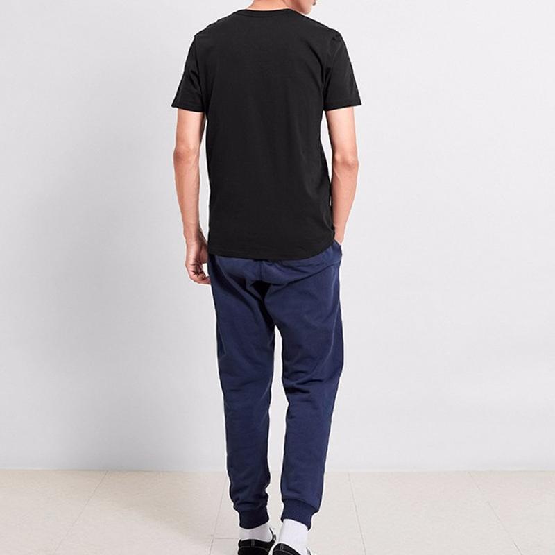 Vans Tricou cu mânecă scurtă cu imprimeu cu logo clasic de vară cu gât rotund Topuri unisex negru VN0A4MM6BLK