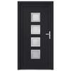 VidaXL Porte d'entrée anthracite 98x208 cm PVC 3187858