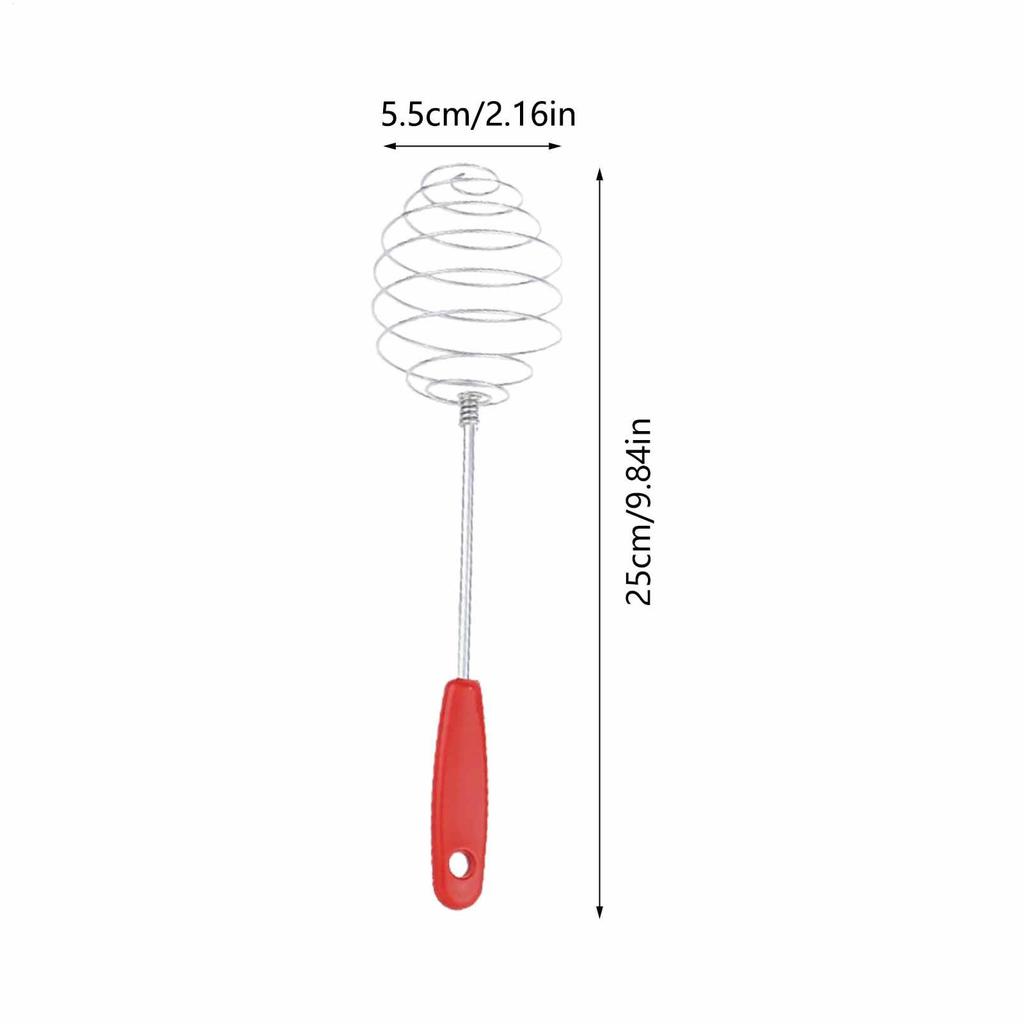 Stainless Steel Portable Spring Egg Stirrer Beater Baking Pastry Tools Manual Coil Whisk Milk Blender Whisking for Kitchen Tools