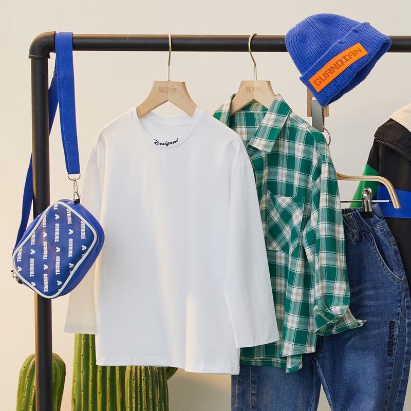 

Boys Long-Sleeve T-shirt with Unique Collar 160