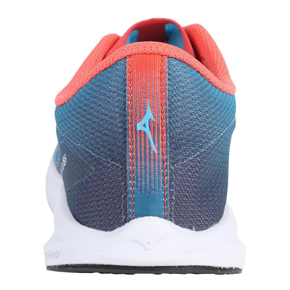 Mizuno Duel Flash Running Shoes, Lightweight, Cushioned, Track and Field, Men's, Light Blue x Coral, Size 25.5 cm, 2E