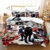 3D Print  Tokyo Ghoul Bedding Set Printed With Pillowcase Bed Duvet Cover Soft Queen King Size Bedclothes Home Boys Adult