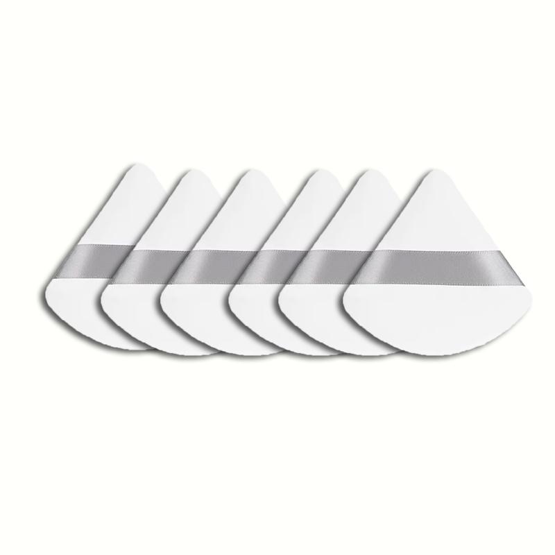 6PCS-boxed Triangle Velvet Powder Puff Make Up Sponges for Face Eyes Contouring Shadow Seal Cosmetic Foundation Makeup Tool