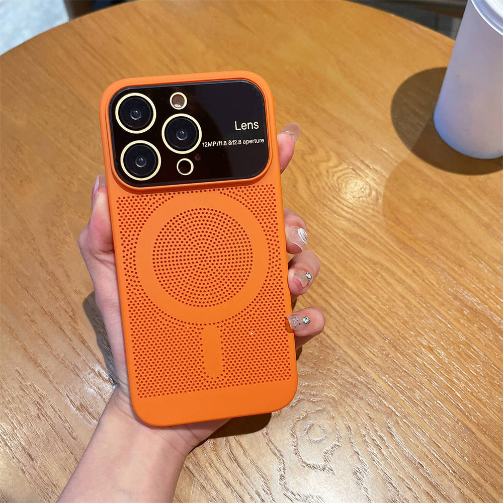 Disiparea căldurii de răcire pentru husă Magsafe pentru iPhone 13 14 Pro Max 12 Pro 11 14Plus Film complet pentru cameră, metal, capac dur ultra subțire