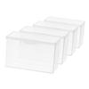 CIMAXIC Card Storage Boxes, Clear Card Organizers, Lightweight and Compact Deck Holders for Gaming Cards and Poker Cards, Set of 4