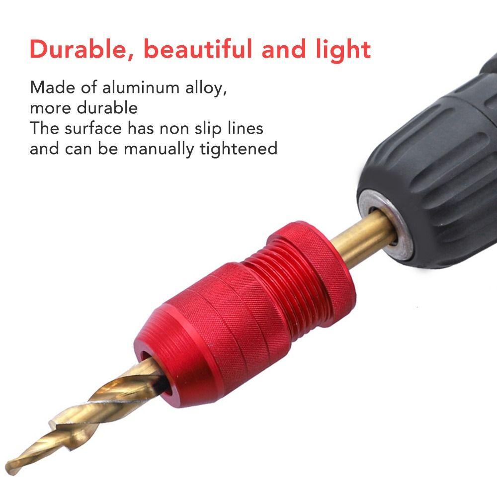 2PCS Alliage d'Aluminium Butée de Profondeur pour Foret Anneau de Blocage en Nylon Contrôle Précis de la Profondeur Butée de Foret Conception à Collier