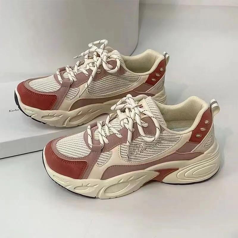 

Женские туфли Daddy Shoes осень и зима, новые резиновые туфли с толстой подошвой, подходящие по цвету, на шнуровке, спортивная повседневная обувь, смешанная партия 35