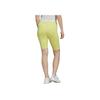 Adidas Originals Cycling Shorts Slim Fit Solid Color Mid Rise Straight Leg Sports Shorts Women Shorts Yellow FR0554