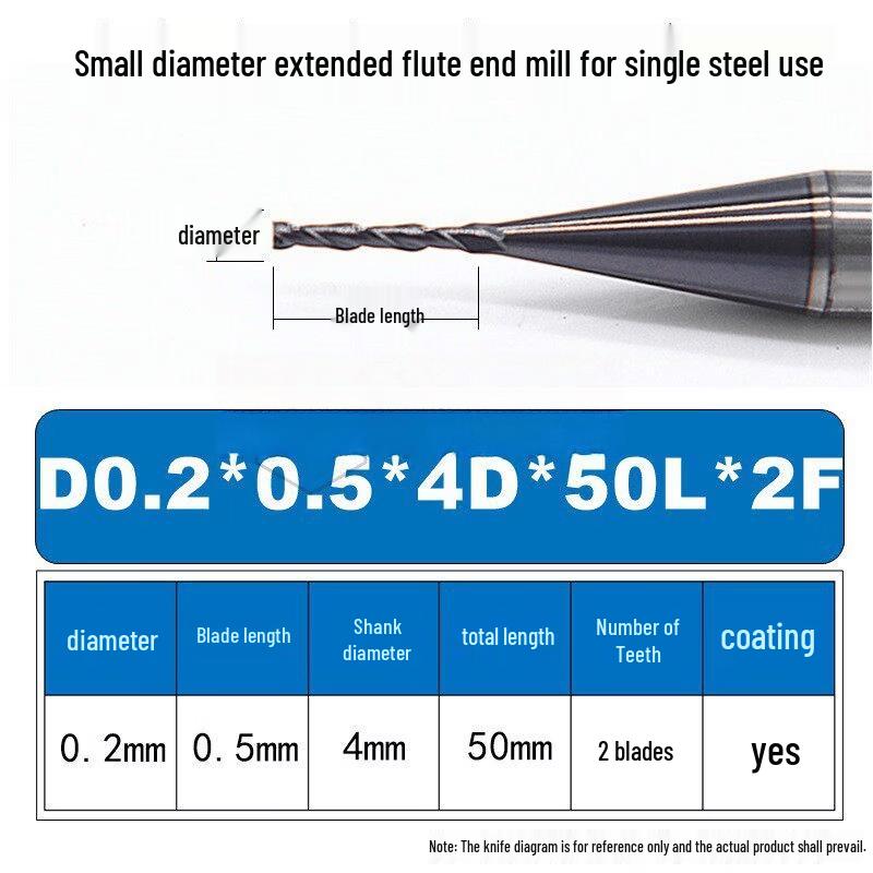 

Aokewen Micro Coated Carbide Deep Groove End Mill
