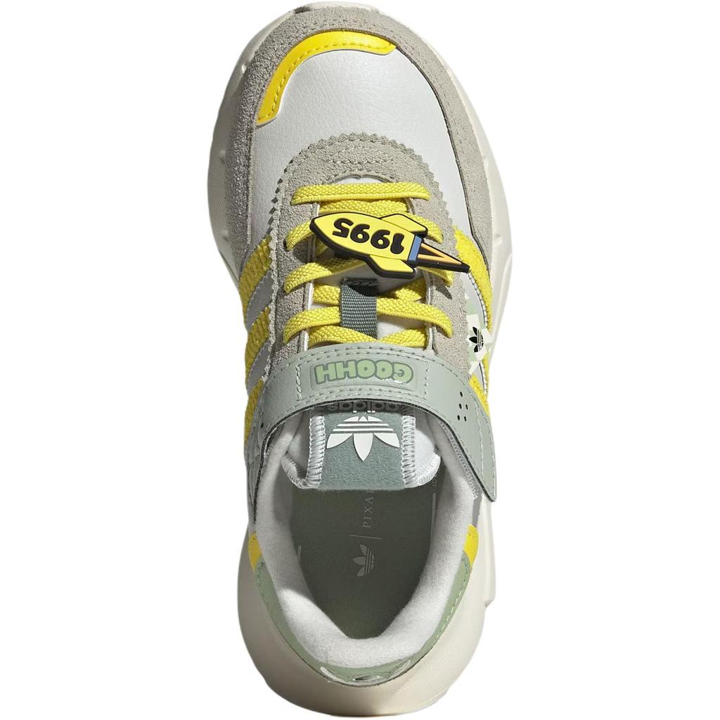 adidas Disney X  Originals Retropy F2 CF EL C Toy Story Classic Comfortable Low Top Casual Shoes Kids Sneakers Gray Yellow JS2471