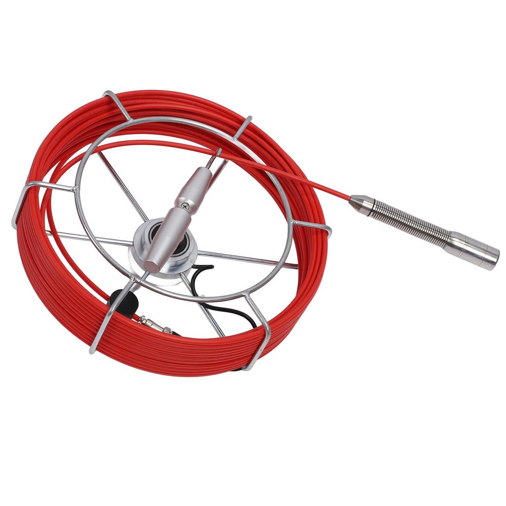 Sewer Inspection Camera 10in LCD Display IP68 23mm Probe Pipe Inspection Endoscope with 6Pcs LED Lights DVR Function