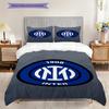 Biancheria da letto con design dello stemma dell'Inter (1 * copripiumino + 2 * federa, senza nucleo) Regalo di compleanno di Natale Set biancheria da letto Morbido e confortevole