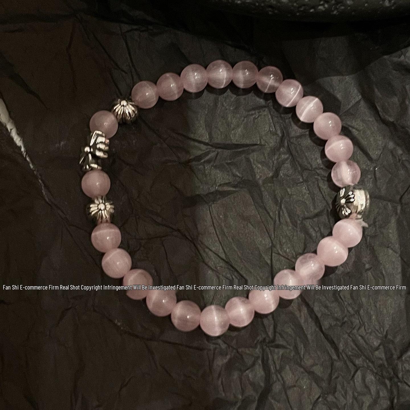 Cat s Eye Sacred Heart Cross Bracelet: High-End Emotion Jewelry for Women and Couples