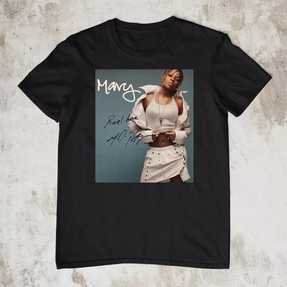 

Mary J. Blige Signed Men T-shirt Black Short Sleeve S to 5XL 3F225 Unisex T-Shirt XXXXL