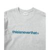 ThiSiSneverThaT T Logo L S Tee heaTher Grey