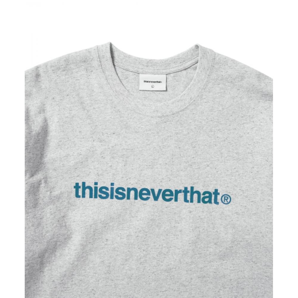 ThiSiSneverThaT T Logo L S Tee heaTher Grey