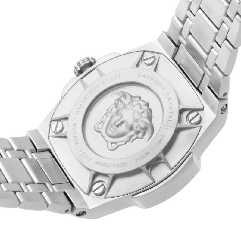 Versace Erkek Chain Reaction İki Tonlu İsviçre Kuvars Saat 45mm VEDY00519