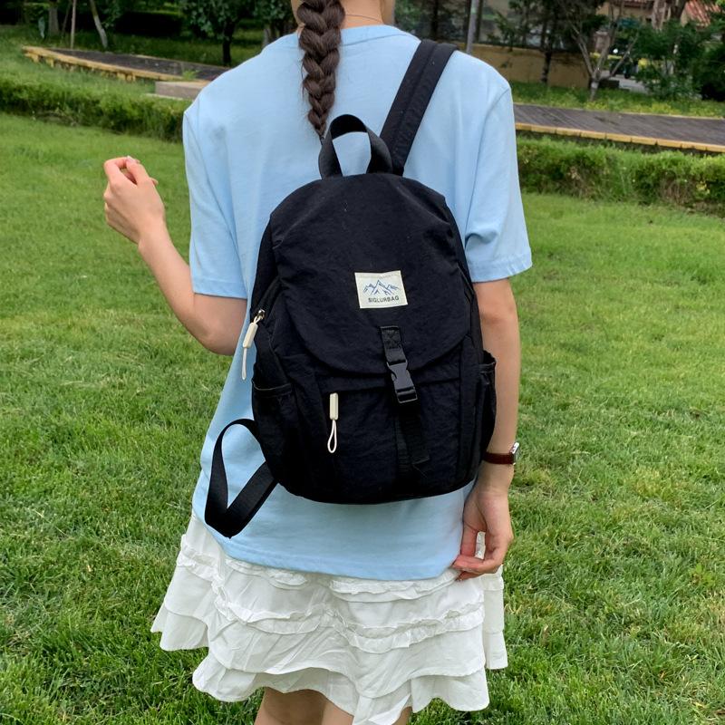 Schoolbag1011 summer new contrasting color fashion lightweight backpack outdoor travel leisure sports backpack women