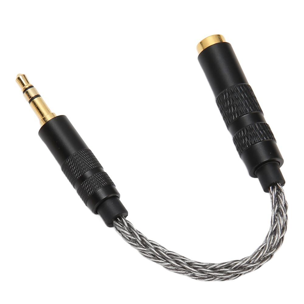 Plug and Play 4.4mm to 3.5mm Adapter Cable 8 Strands of Stranding Cable  For Music Players