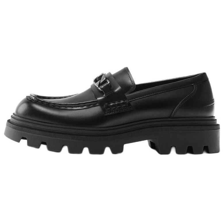 

Zara Мужские лоферы из ПУ с круглым носком, слипоны, черные 12605420800 42