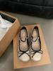 Inner Height Increase Pink Mary Jane Single Shoes Fairy Shoes Spring and Autumn 2024 New French Spring Bow Evening Shoes