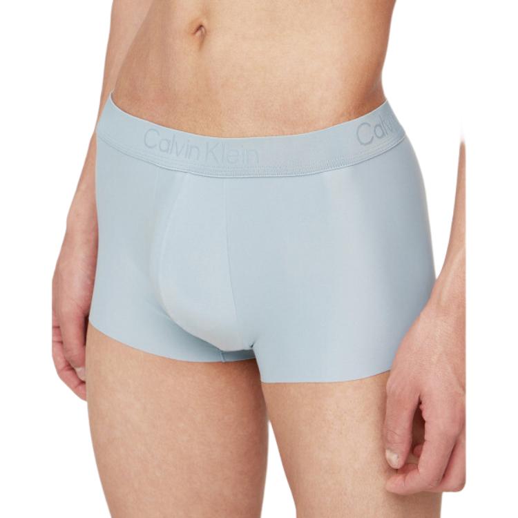 Calvin Klein Low Rise Letter Minimalist Cool Feel Antibacterial Boxer Briefs Men Underwear Sky-Blue NB3634-CYA