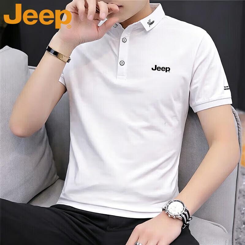 Мужская рубашка-поло JEEP с коротким рукавом в стиле business casual L