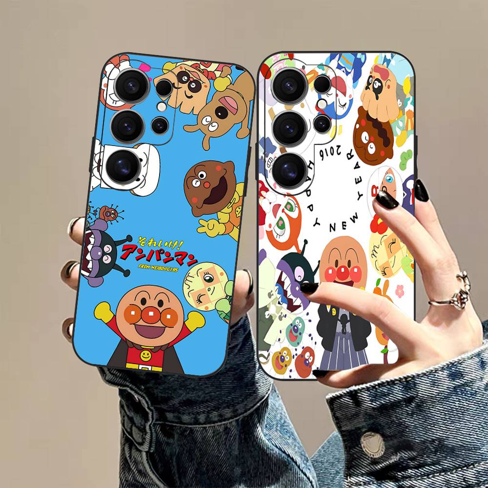 Cartoon Cute Fashion A-anpanmanes Phone Case For Samsung S 24 Fe 25 Ultra Plus 20 Lite 21 30 22 23 24 22 Ultra 5G Fundas