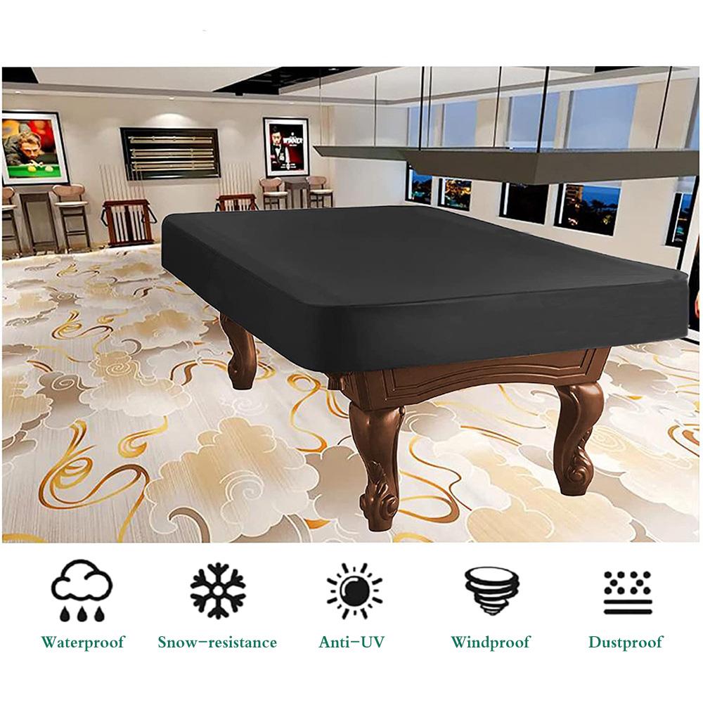 Pool Table Cover Oxford Cloth with PVC Coating Waterproof and Silver Coated for Outdoor Ping Pong