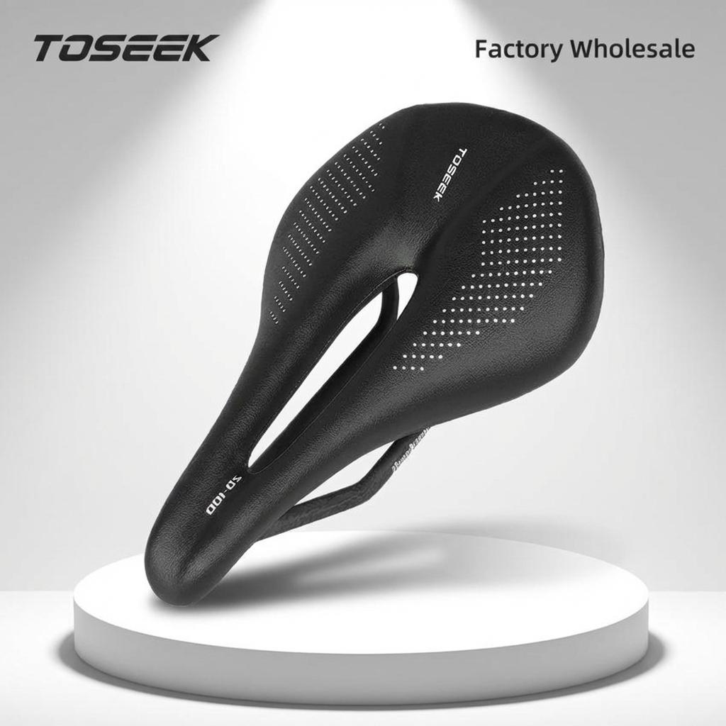 Factory Bike Saddle Carbon Lightweight Carbon Bike Seat Cushion with Ventilation for Mountain Bikes-Safety Design