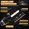 D1S D2S D3S D4S Car Xenon Headlights High Low Beam, High Lumens Car Light 6000K Xenon White Lamps Aluminum Metal Easy Install