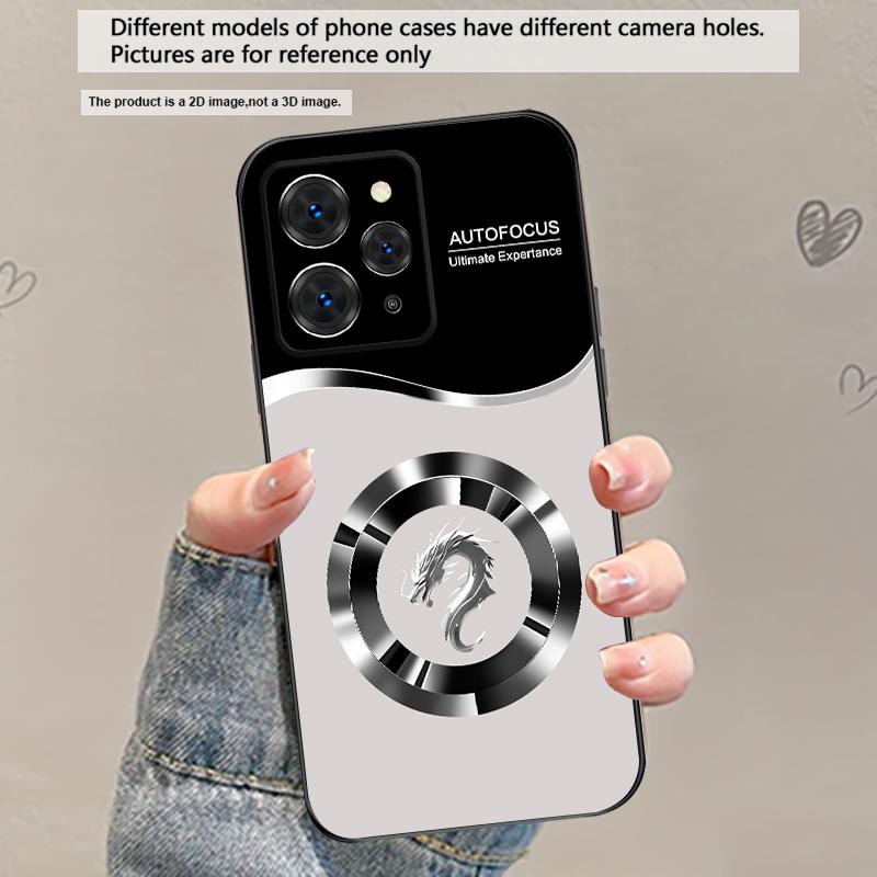 Circle New Dragon Head For Redmi Note 9 9S 10 11 12 12S 13 Pro+ Plus 5G India 14 Pro 4G Global 14S 13C 14C TPU Soft Phone Case