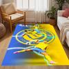 Football Players Action Carpet Suitable for Decorate Room Game Room Study Room Entryway Antislip Carpet Decorate Offices Spiritual Gift