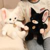 30/50cm Kawaii Devon Rex Katzen Plüschtier Weiches Kuscheltier Niedlicher Kätzchen Kuschelberuhigungs-Puppe Schlafkissen für Geburtstagsgeschenk