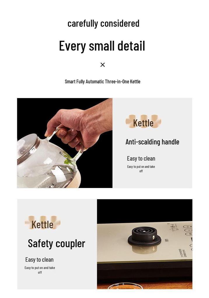 Automatic Electric Glass Tea Kettle with Disinfection Function