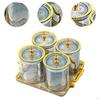 Dried Fruit Tray with Lid Sealed Sugar Jars Snack Candy Plates Wedding Nuts for Party
