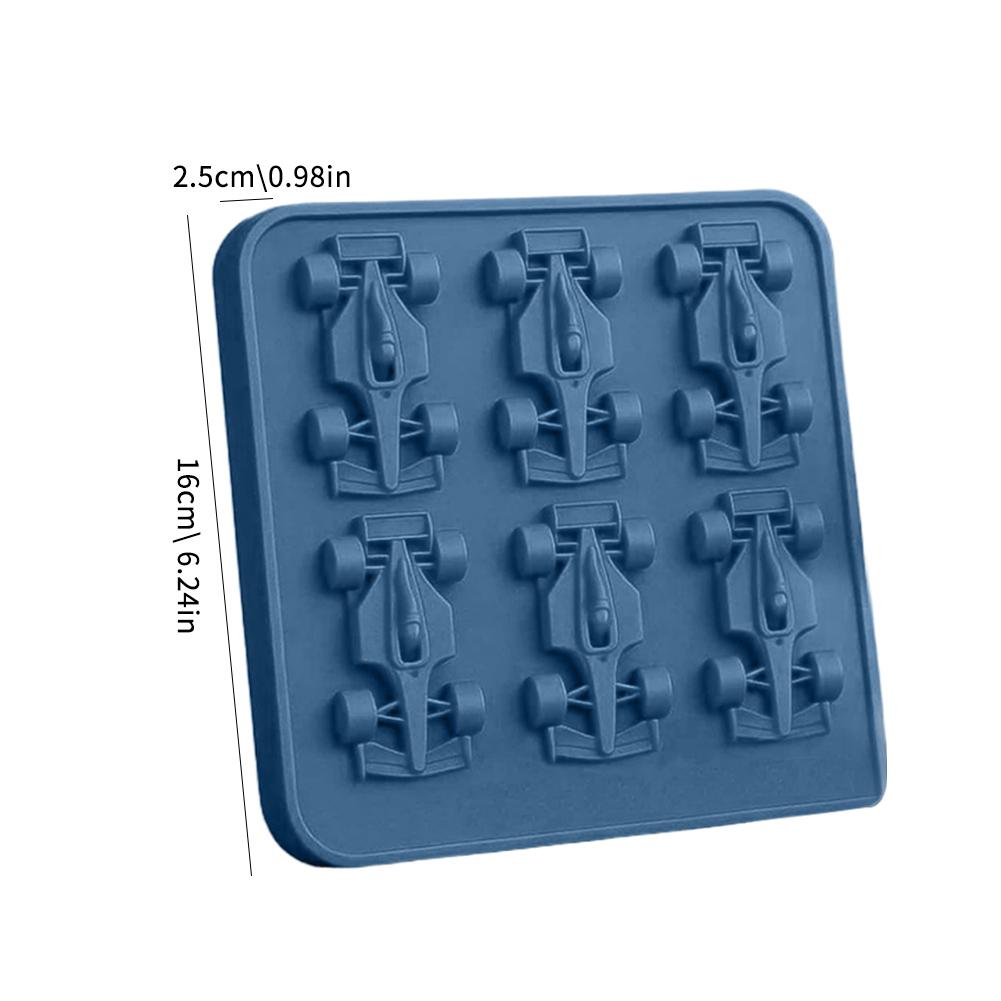 Formula Racing Silicone Ice Mold 3D DIY Whiskey Cube Tray Multifunctional Beverage Ice Maker Ice Cream Making Tool