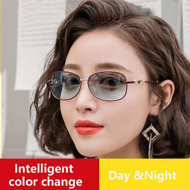 New Women's Polarized Sunglasses UV400 Color-changing Sunglasses Outdoor Cycling Sunglasses Street Style Sunglasses for Ladies TAC Lens Material