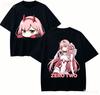 Darling In The Franxx Anime Lover TShirt Harajuku Cotton NewModel High Street Oversized Unisex Short Couples Streetwear Trendy