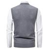 Hengyuanxiang Men's V-Neck Knit Vest Cardigan