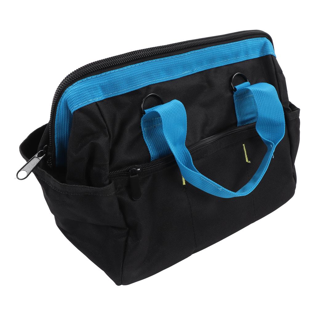 Tool Bag Wide Mouth Large Capacity Waterproof Handbag Oxford Cloth for Wrench Screwdriver 14in